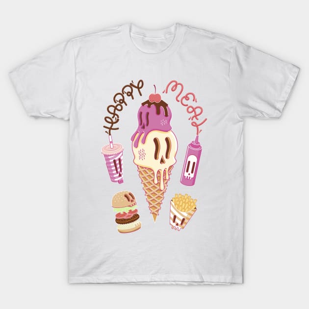 Not So Happy Meal T-Shirt by bjadddni